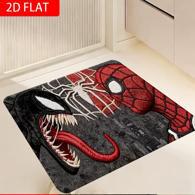 1pc Tapis MARVEL Spider-Man Venom adapté à une utilisation intérieure/extérieure