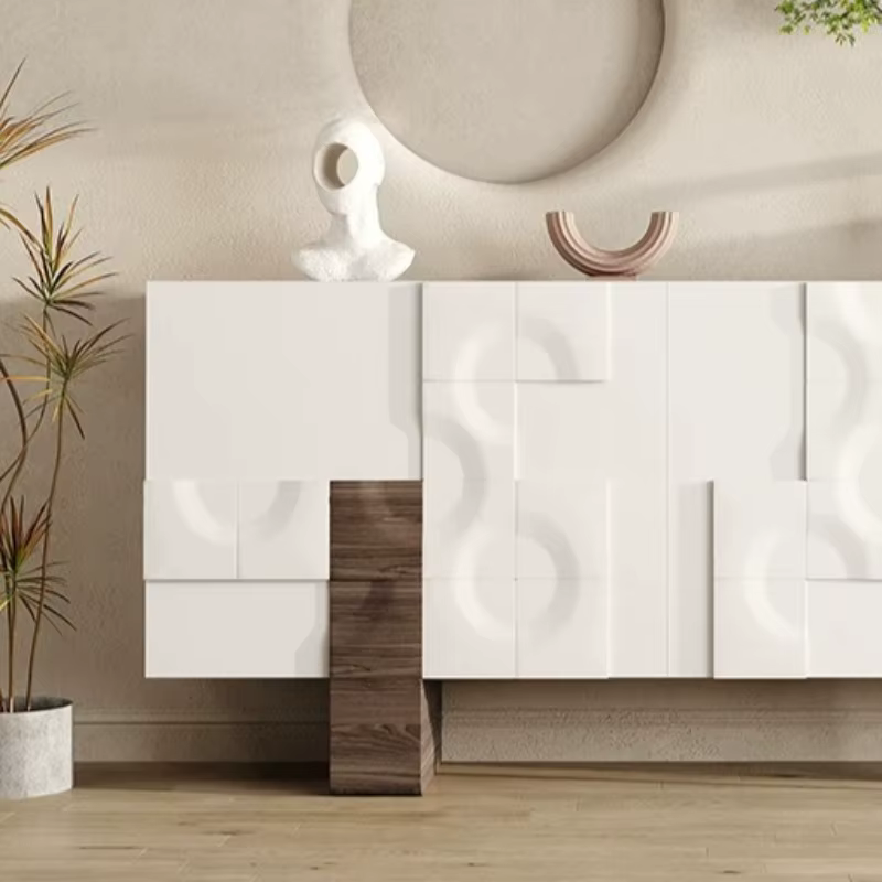 Meubles de Rangement Nordiques en Bois Massif pour Chambre et Salon : Meubles TV, Armoires à Chaussures, Meubles Artisanaux Gain de Place