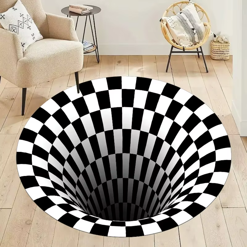 Tapis Vortex 3D, Illusion d'optique