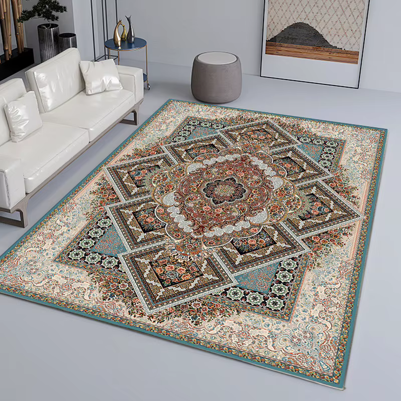 VIKAMA Tapis vintage de luxe léger de style américain