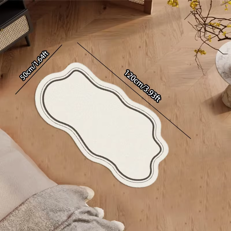 Tapis VIKAMA moderne et simple en forme de nuage irrégulier pour salon