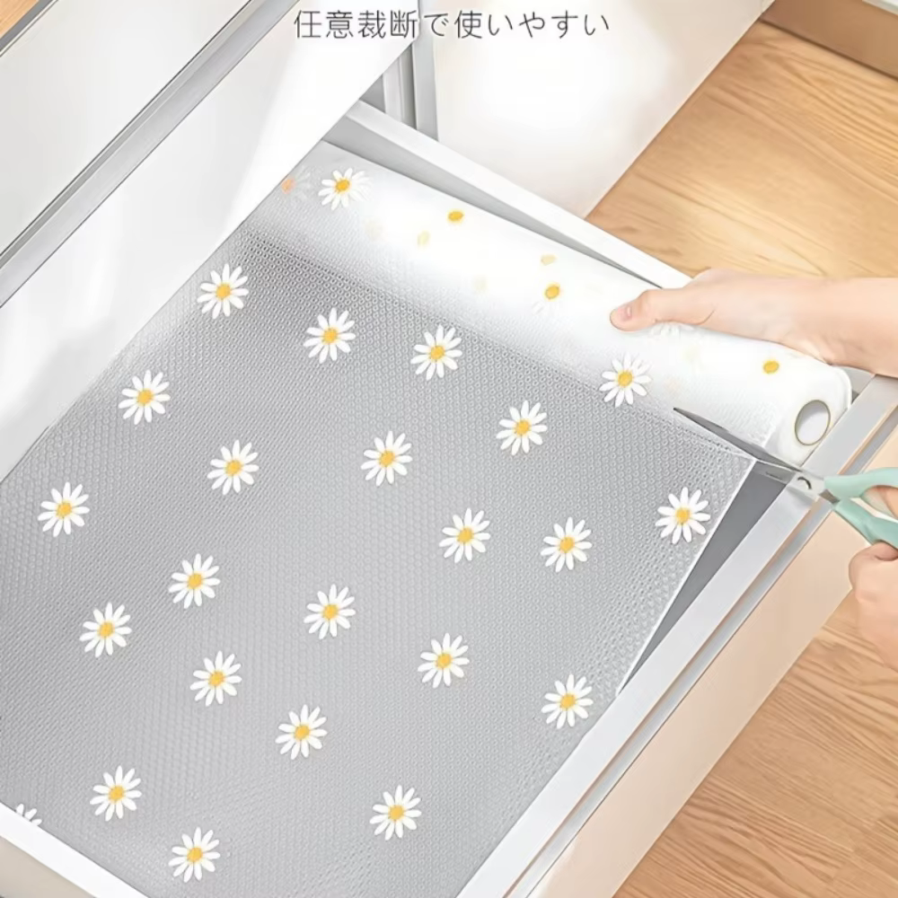 Tapis de cuisine à motif floral