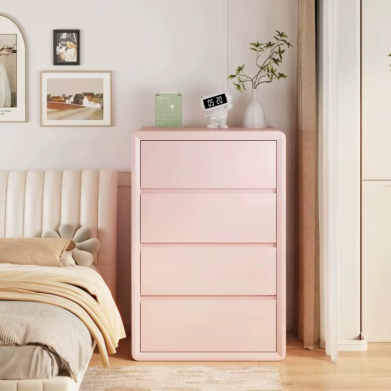 Meubles de salon, commodes et armoires en bois massif, style Dopamine, armoires mignonnes pour chambre, meubles originaux pour salles, meubles de style Mid-Century