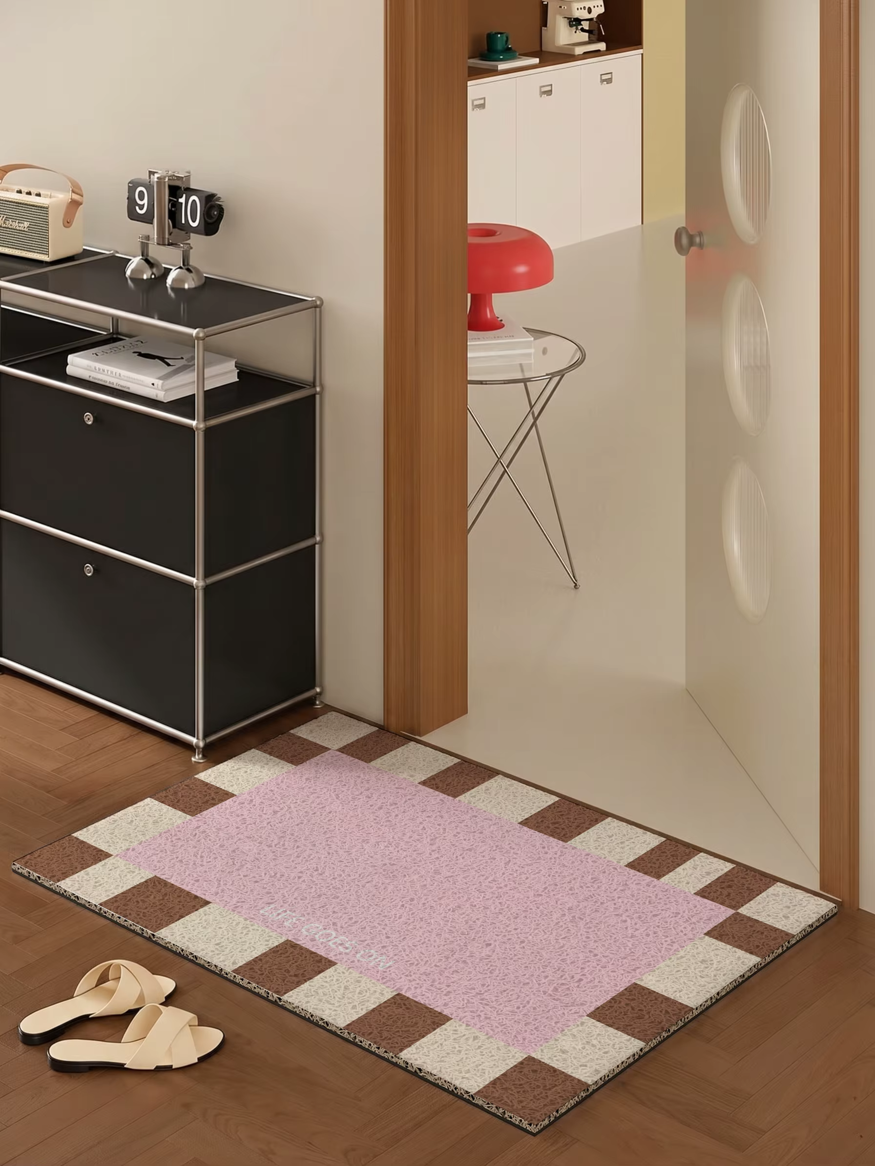Tapis d'entrée à boucle métallique de Style Ins