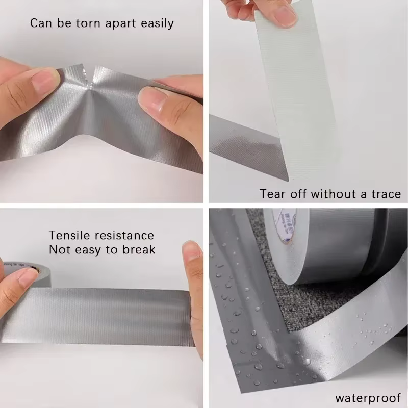 Ruban adhésif en tissu super collant Beechip pour la fixation de tapis, la réparation de sols, imperméable, robuste, adhésif industriel, pour les réparations et les emballages