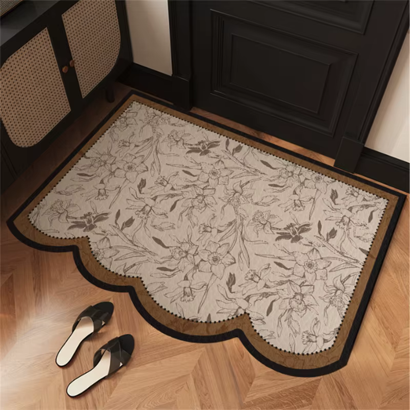 Tapis d'entrée de style français antique 40x60cm en terre de diatomée