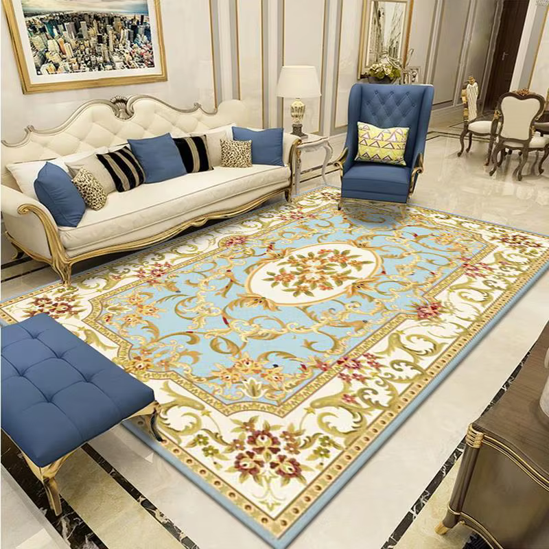 Tapis doux brodés personnalisés pour salon