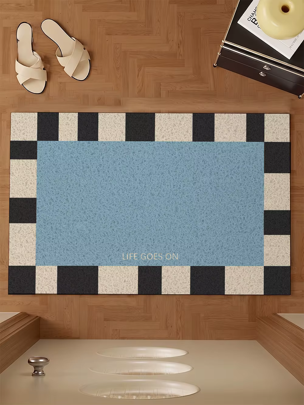 Tapis d'entrée à boucle métallique de Style Ins