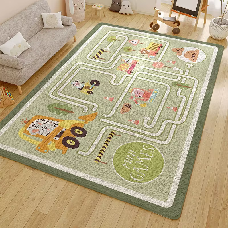 Tapis décoratif nordique pour chambre d'enfant