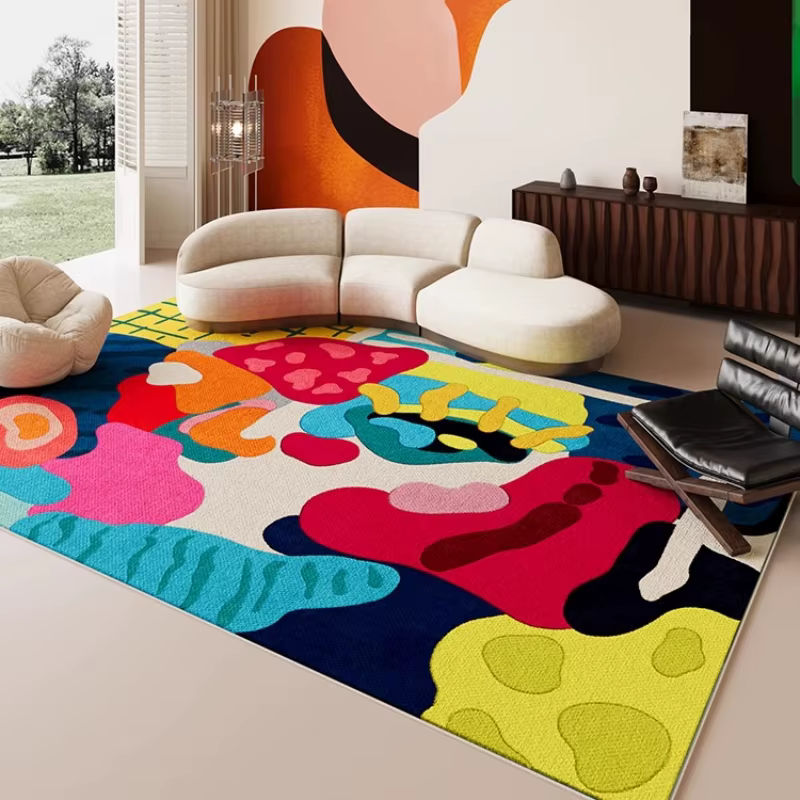 Tapis couleur Dopamine pour salon