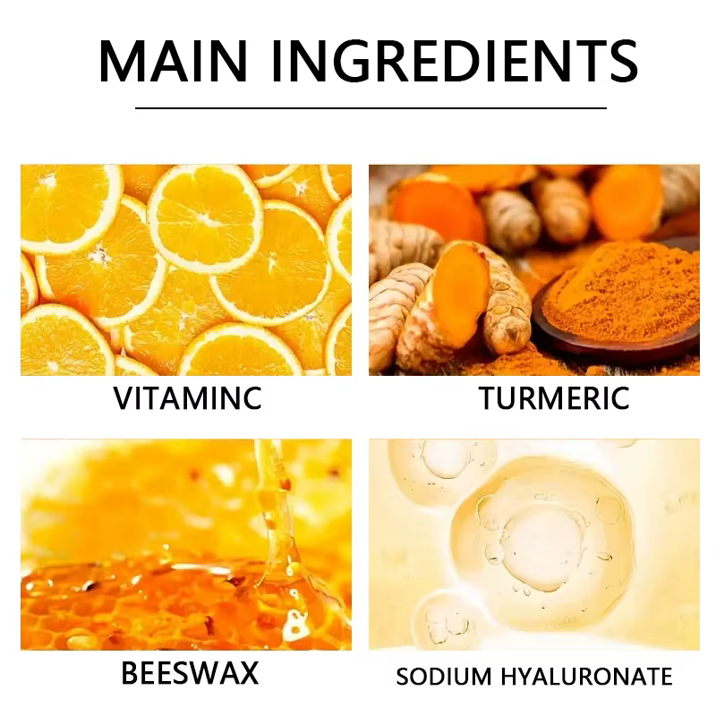 Masque à la cire pour les mains à la vitamine c et au curcuma pour les mains et les pieds, lissant la peau, masque pour les mains nettoyant en douceur, éclaircissant la peau des mains
