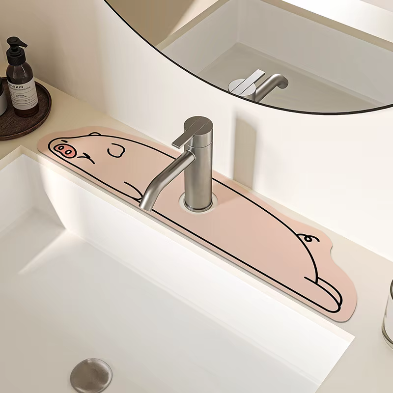 Tapis absorbant l'eau pour robinet de cuisine VIKAMA