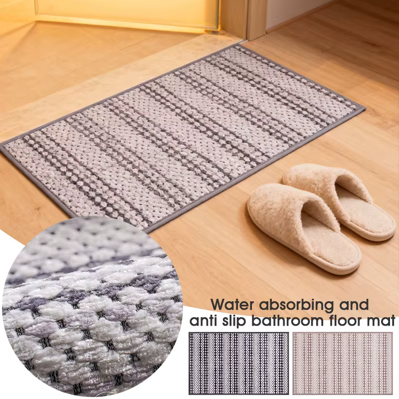 Tapis de bain absorbant et antidérapant