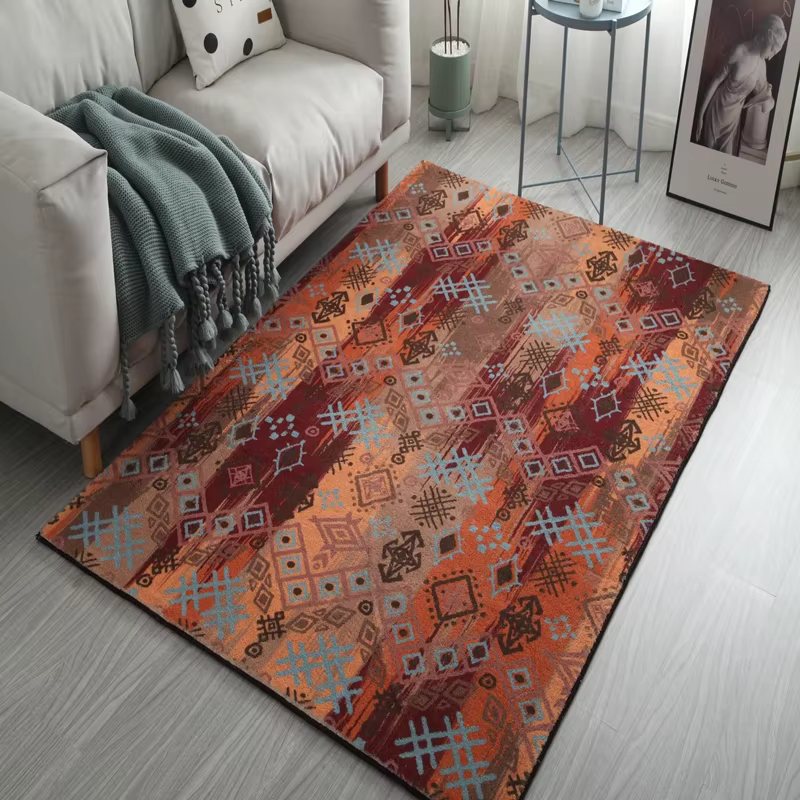 Tapis décoratif à motif bohème