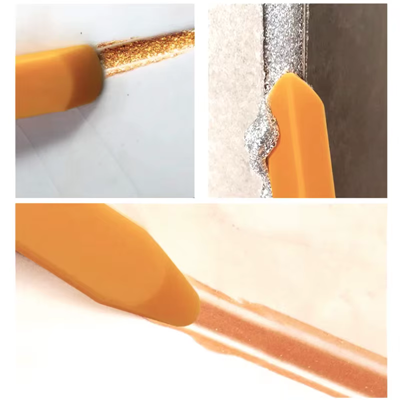 Kit d'outils de calfeutrage, spatule d'épandage de mastic de Joint, grattoir pour l'élimination des bords des coulis de carrelage et des fenêtres, outils de Construction de cuisine