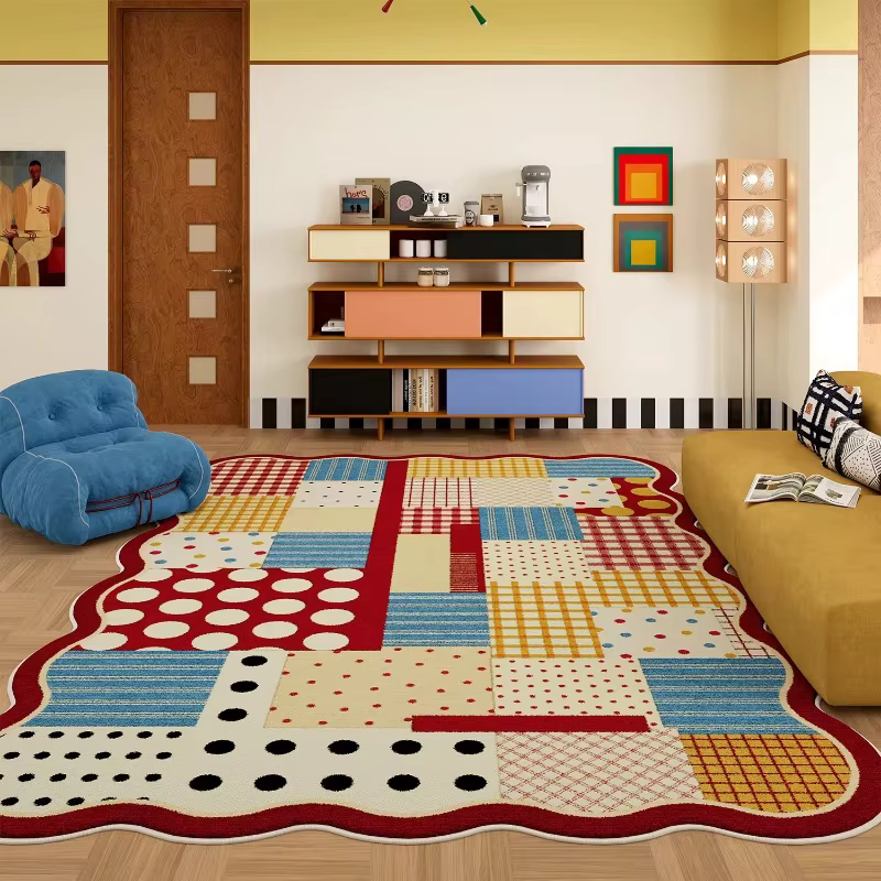 Tapis de salon abstrait motif Dopamine