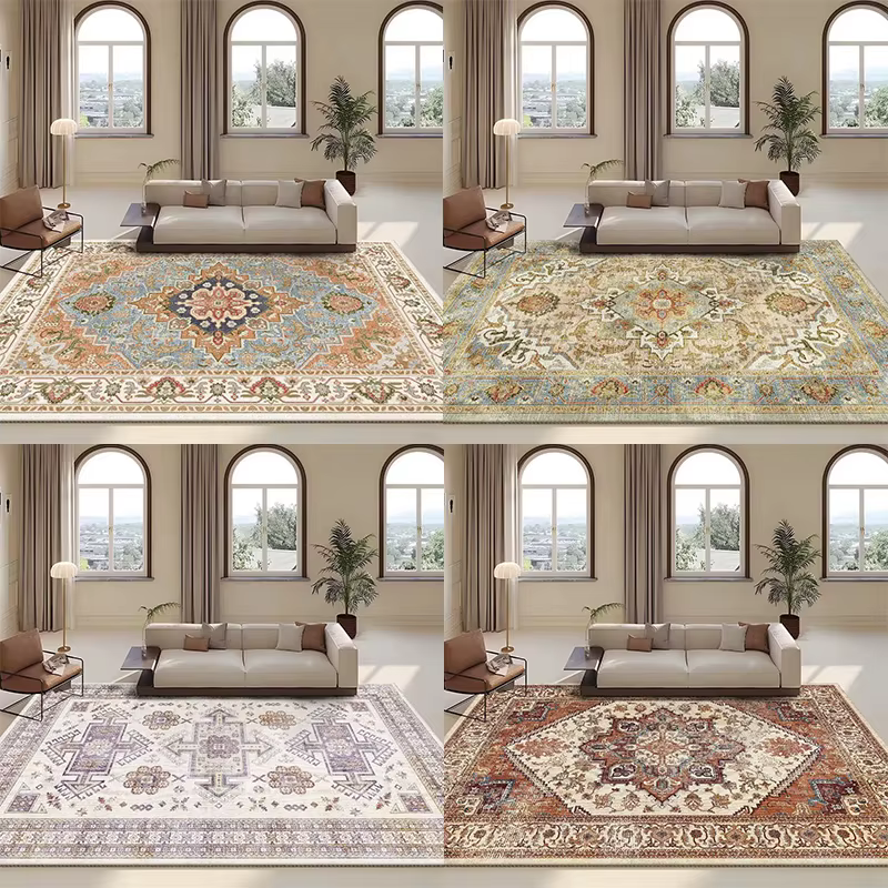Tapis rétro persan pour salon