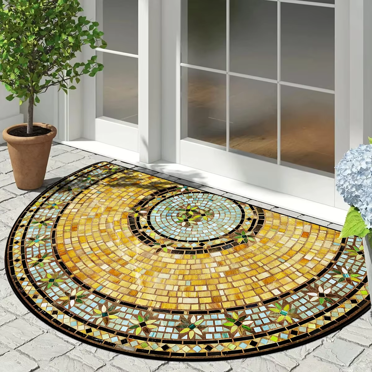 Paillasson d'entrée, décorations de jardin de printemps