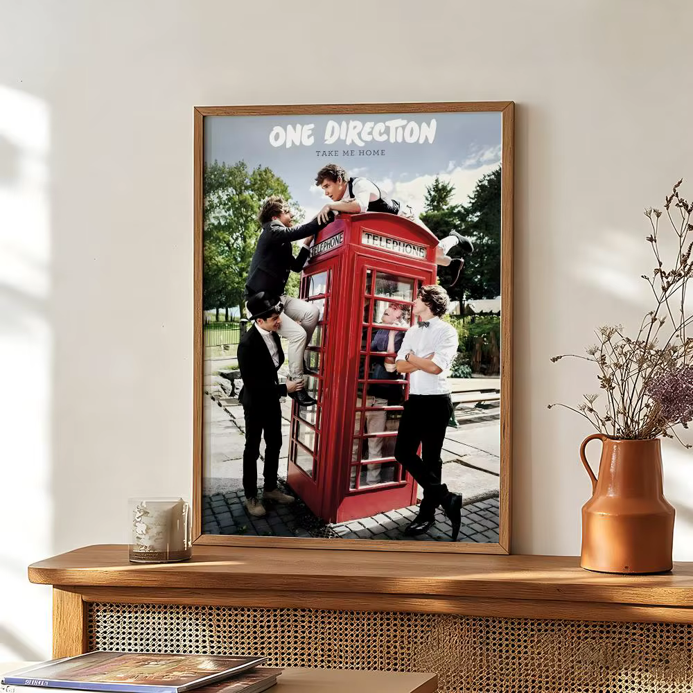 Affiches BoyGroup O-One D-Direction, impression sur papier auto-adhésif, pour la maison, le salon, la chambre à coucher, l'entrée, le bar, le café, l'art